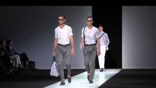 'Giorgio Armani Menswear Spring/Summer 2014 Milan Fashion Show'