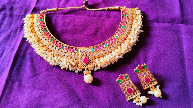 'Manufacturing of Matte Gold Necklace || Shree Fashion ||'