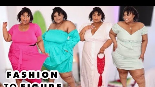 'These dresses are SOOO cute!!!! Fashion to Figure Date Night Haul | PLUS SIZE & CURVE TRY ON HAUL'