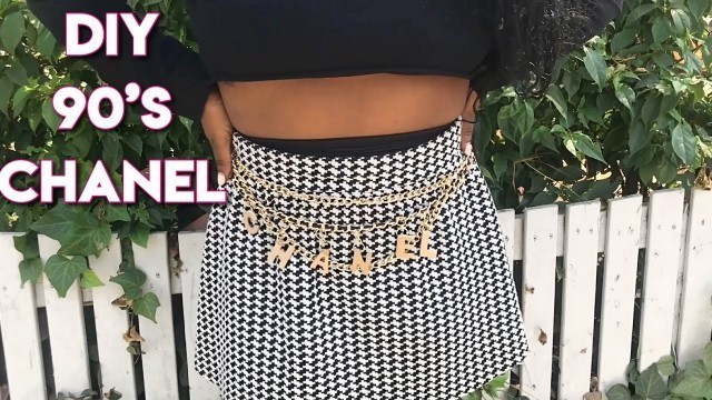 'DIY 90’S CLOTHES - CHANEL CHAIN BELT'