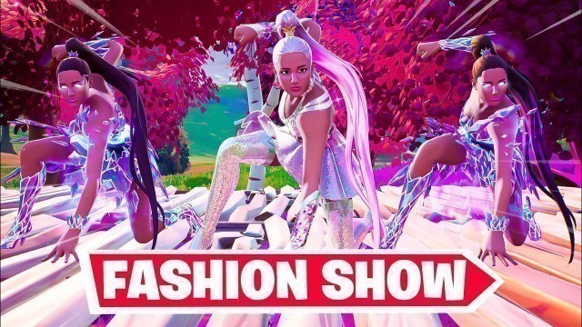 'the *ARIANA GRANDE* Fortnite Fashion show...'