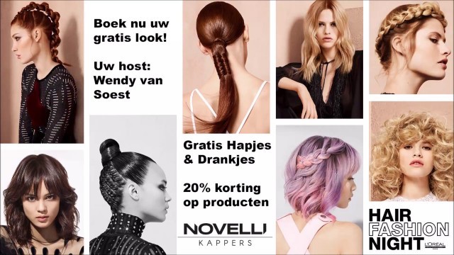 'Uitnodiging: Hair Fashion night 2017 Novelli kappers'