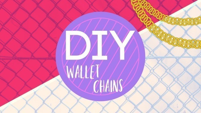 'DIY 90\'s Inspired Wallet Chains'