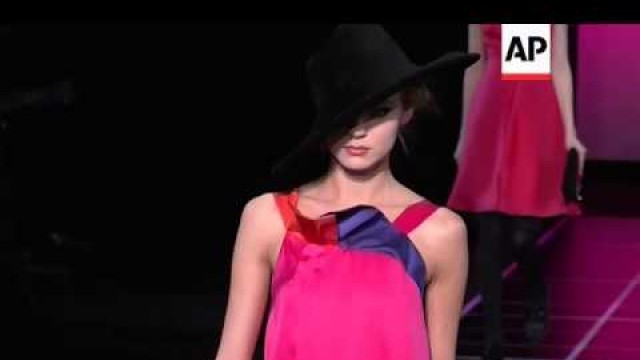 'The latest Giorgio Armani womenswear collection shows at Milan Fashion Week'