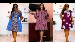 'AFRICAN FASHION: Beautiful Simple Ankara Short Gown Styles for Ladies | ASOEBI Styles, African Print'