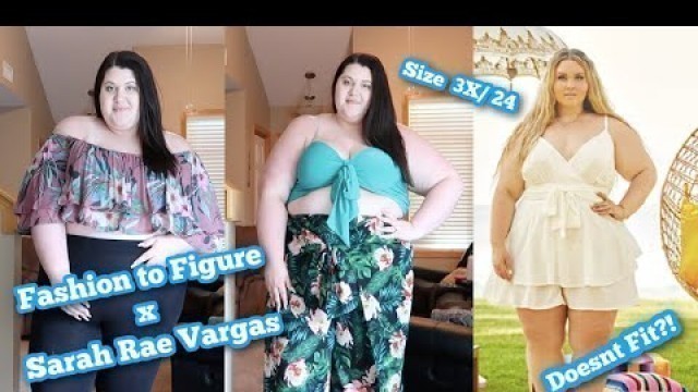 'Fashion to Figure x Sarah Rae Vargas Collab Haul & Try On | FTF X SRV | SUMMER 2021 | Plus Size'